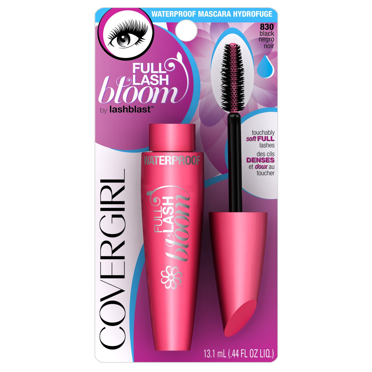 Covergirl Full Lash Bloom Waterproof Mascara, Black, 0.44 Fl Oz - Lash Volume & Definition