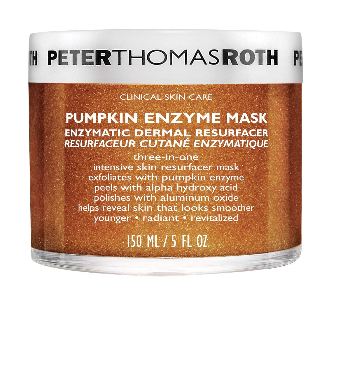 Peter Thomas Roth  Pumpkin Enzyme Mask  Enzymatic Dermal Resurfacer  Exfoliating Pumpkin Facial Mask for Dullness  Fine Lines  W