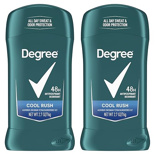 Degree Men Antiperspirant Deodorant Cool Rush 48-Hour Protection Twin Pack, 2.7 Oz