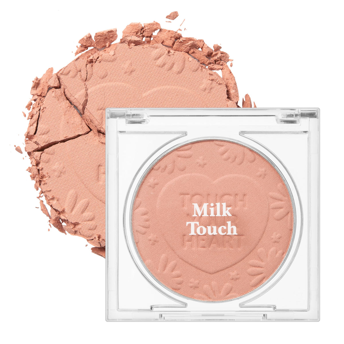 Milktouch Touch My Cheek Blush Sunset Rose | Shimmer Powder For Oily Skin | 0.18 Oz