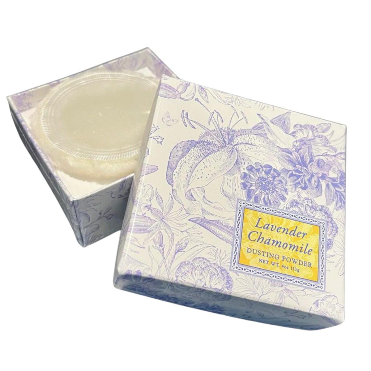 Greenwich Bay Lavender Chamomile Dusting Powder - Talc-Free Body Powder, 4 Oz, All Skin Types