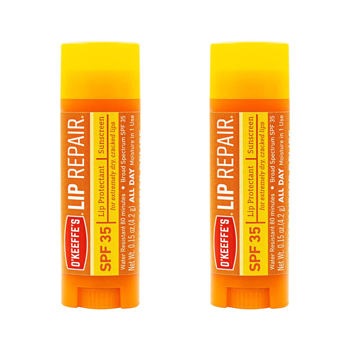 O'Keeffe'S Lip Repair Spf 35 Lip Balm - Cream White, 2-Pack Moisturizing Protection