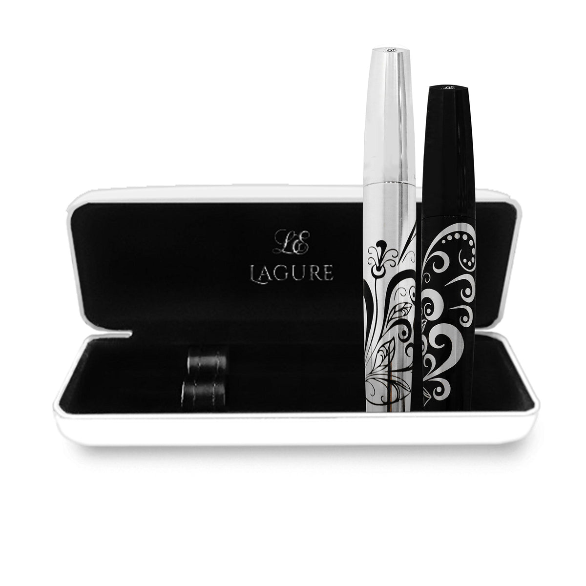 Lagure 400X Silk Fiber Lash Mascara - Waterproof, Smudge Proof, Hypoallergenic, Black