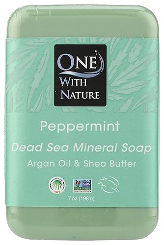 One With Nature Dead Sea Hemp Bar Soap - 7 Oz Natural Moisturizing Cleanser