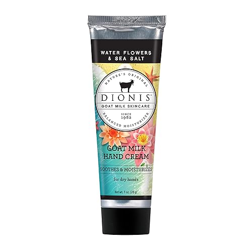 Dionis Goat Milk Hand Cream, Water Flowers & Sea Salt Scent, 1 Oz - Cruelty-Free, Usa Made