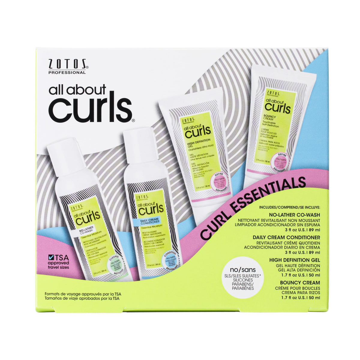 All About Curls Essential Moisture Starter Kit - 4-Piece Vegan Curly Hair Products