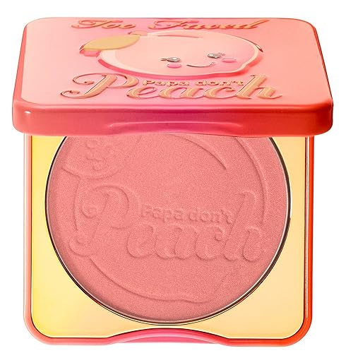 Too Faced Sweet Peach Blush - Papa Don’T Peach, 0.32 Oz, Peach Color, Buildable Glow