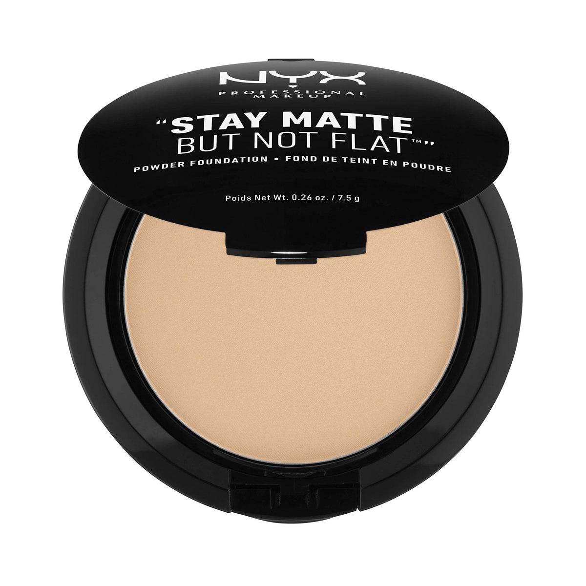 Nyx Professional Makeup Stay Matte But Not Flat Powder Foundation, Medium Beige, 0.26 Ounce