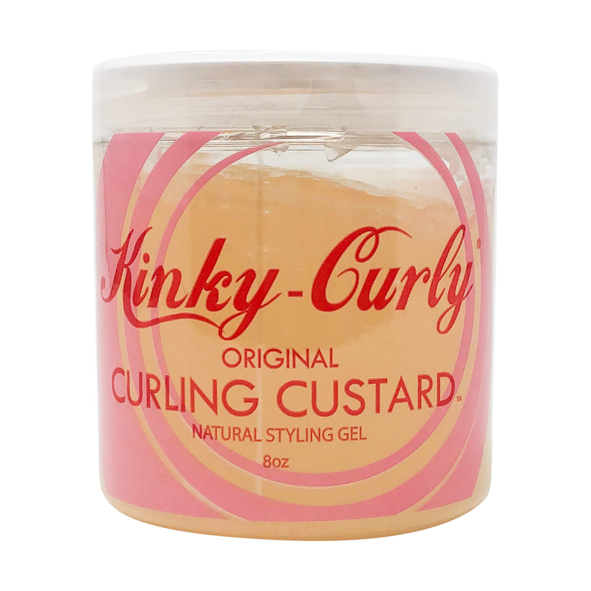 Kinky Curly Curl Custard Gel - 8 Oz Moisturizing Styling Gel For Kinky Curls And Waves