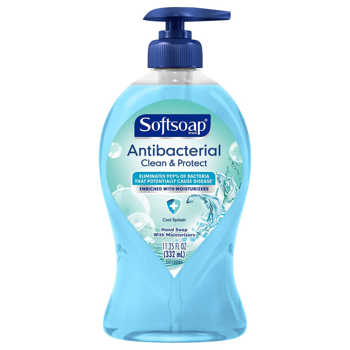 Softsoap Antibacterial Liquid Hand Soap, Clean & Protect, Cool Splash, 11.25 Fl Oz