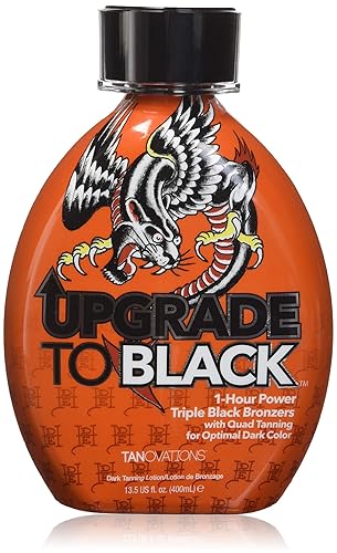 Ed Hardy Triple Black Bronzer - Upgrade To Black, 13.5 Oz, Multicolor Tanning Lotion