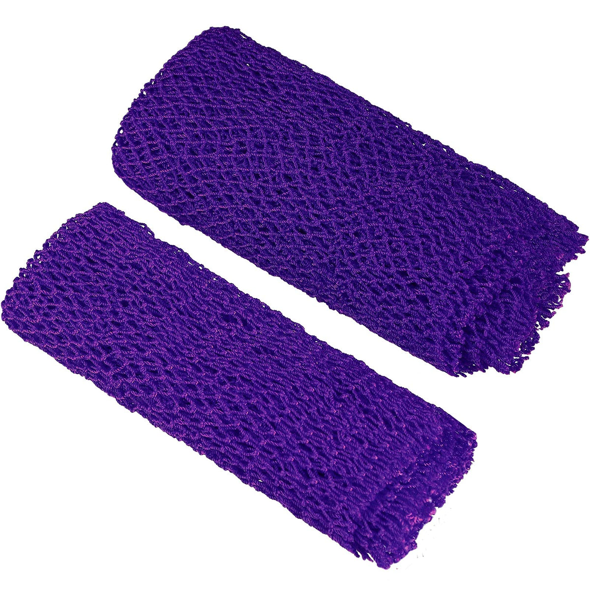 Patelai African Net Bath Sponge - 2 Pack Exfoliating Back Washcloths, Purple Nylon Scrubber