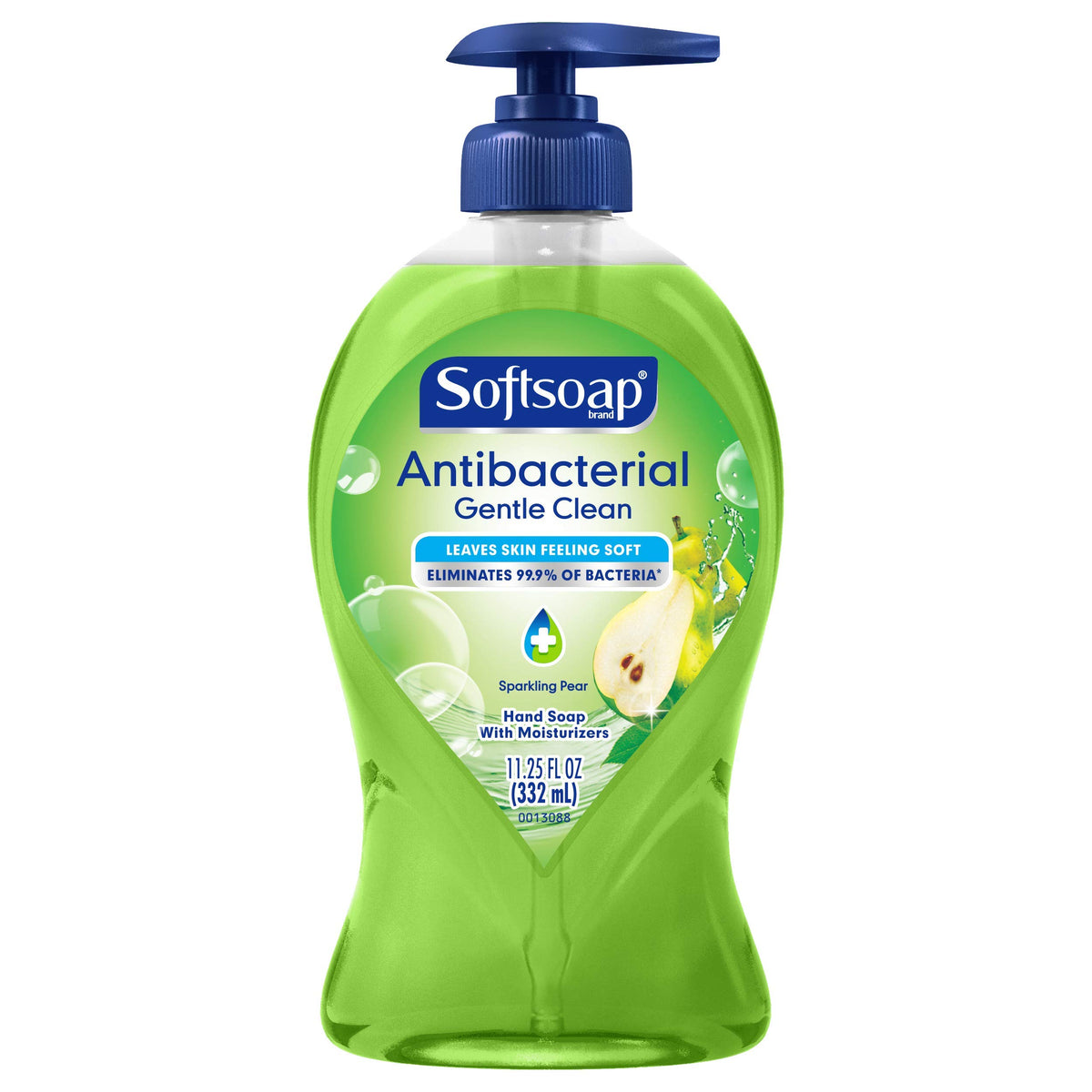 Softsoap Antibacterial Liquid Hand Soap Pump, Pear Scent, 11.25 Fl Oz, Gentle Clean Formula