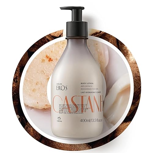 Natura Ekos Castanha Body Lotion - Vegan Hydrating Moisturizer For Deep Skin Care, 13.5 Fl Oz