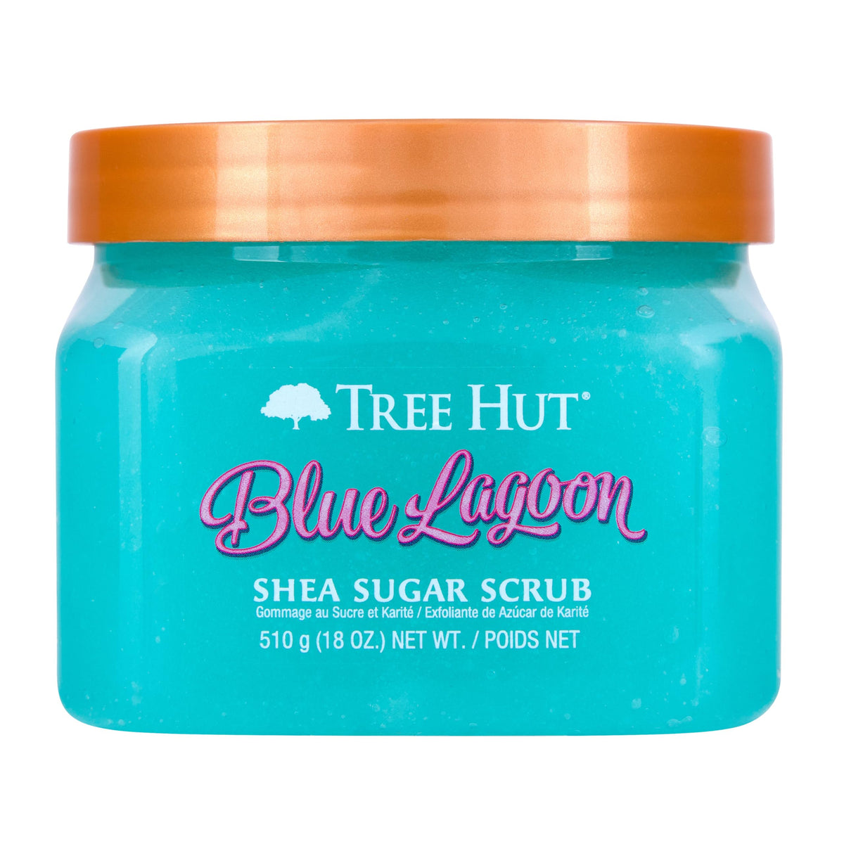 Tree Hut Blue Lagoon Shea Sugar Scrub, 18 Oz - Exfoliating Body Scrub For Soft, Hydrated Skin