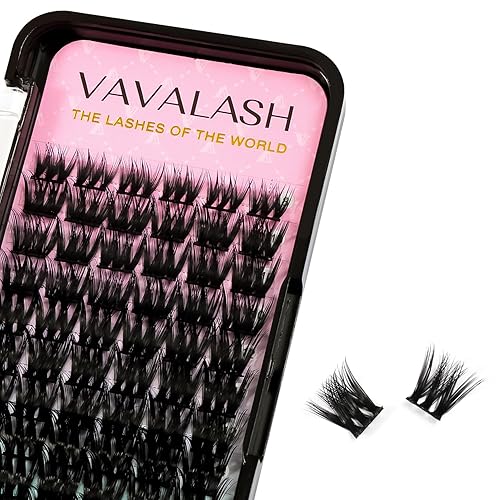 VAVALASH 72 PCS DIY Lash Clusters, C Curl 8-16mm, Light & Soft Mega Volume Eyelash