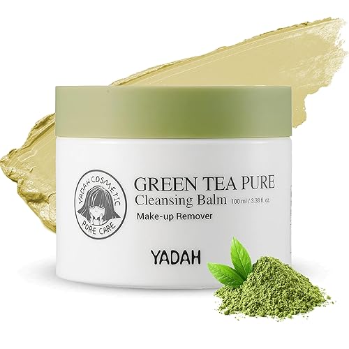 Yadah Green Tea Cleansing Balm - Makeup Remover, Moisturizing & Residue-Free, 3.38Oz