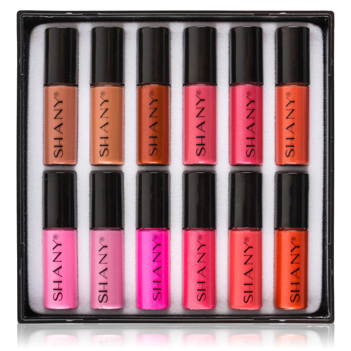 Shany All That She Wants Lip Gloss Set - 12 Matte, Pearl & Shimmer Glosses In Gift Packaging