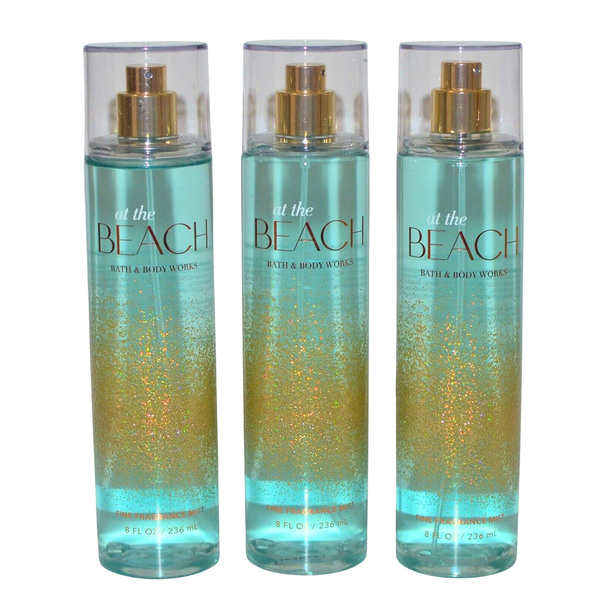 Bath & Body Works Fragrance Mist 3-Pack, 8Oz Each - At The Beach Scent