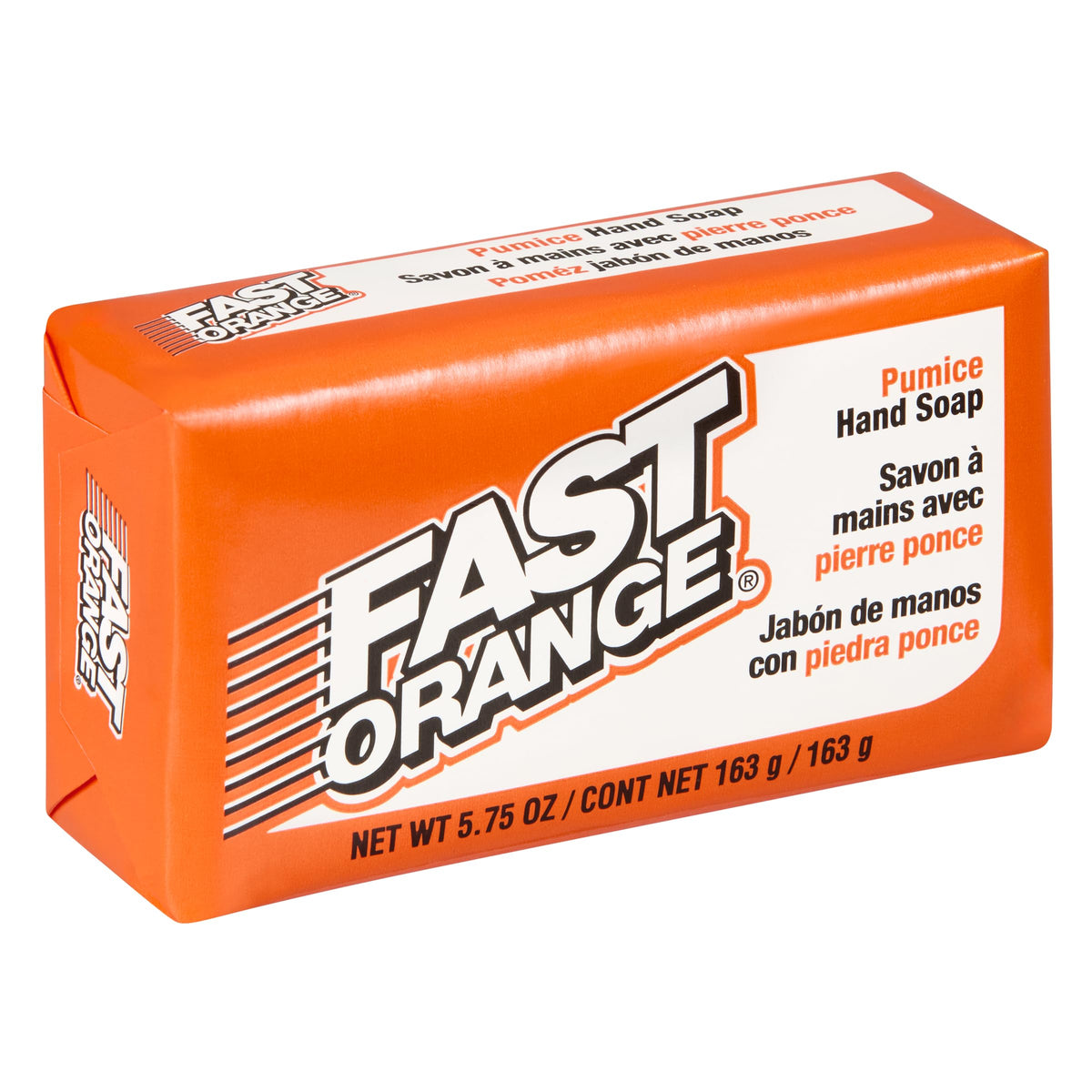 Fast Orange Pumice Bar Hand Soap, 5.75 Oz - Heavy-Duty Cleansing For Grease & Grime