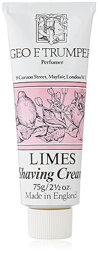 Geo F. Trumper Limes Shaving Cream Tube - 2.5 Ounce, Moisturizing & Refreshing Shave Cream