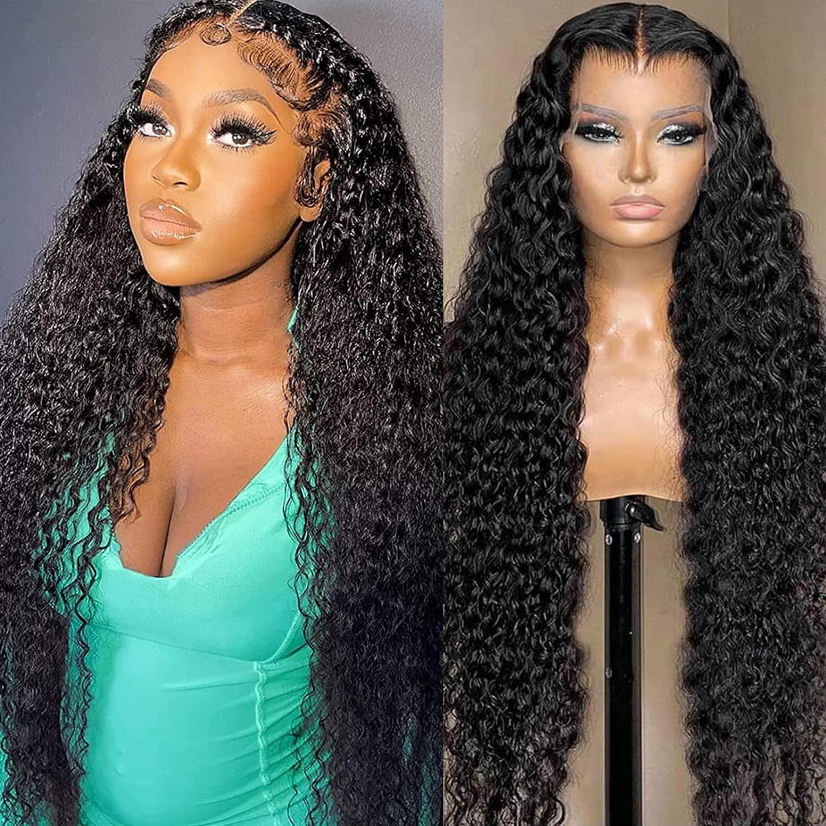 30&quot; Arlalgce Water Wave Lace Front Wig - Human Hair, Pre Plucked, 150% Density For Black Women