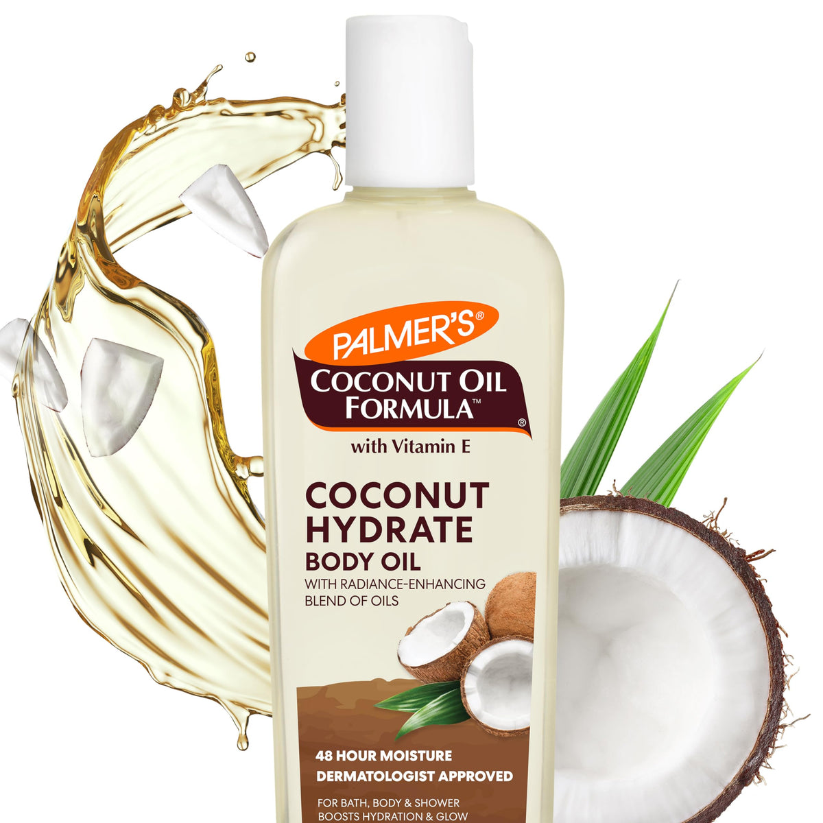 Palmer'S Coconut Oil Body Oil With Green Coffee Extract, 8.5 Fl Oz - Moisturizes Dry Skin