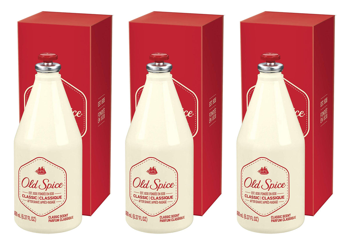 Old Spice Classic After Shave 6.37 Oz - Pack Of 3, Refreshing Men'S Grooming Essential