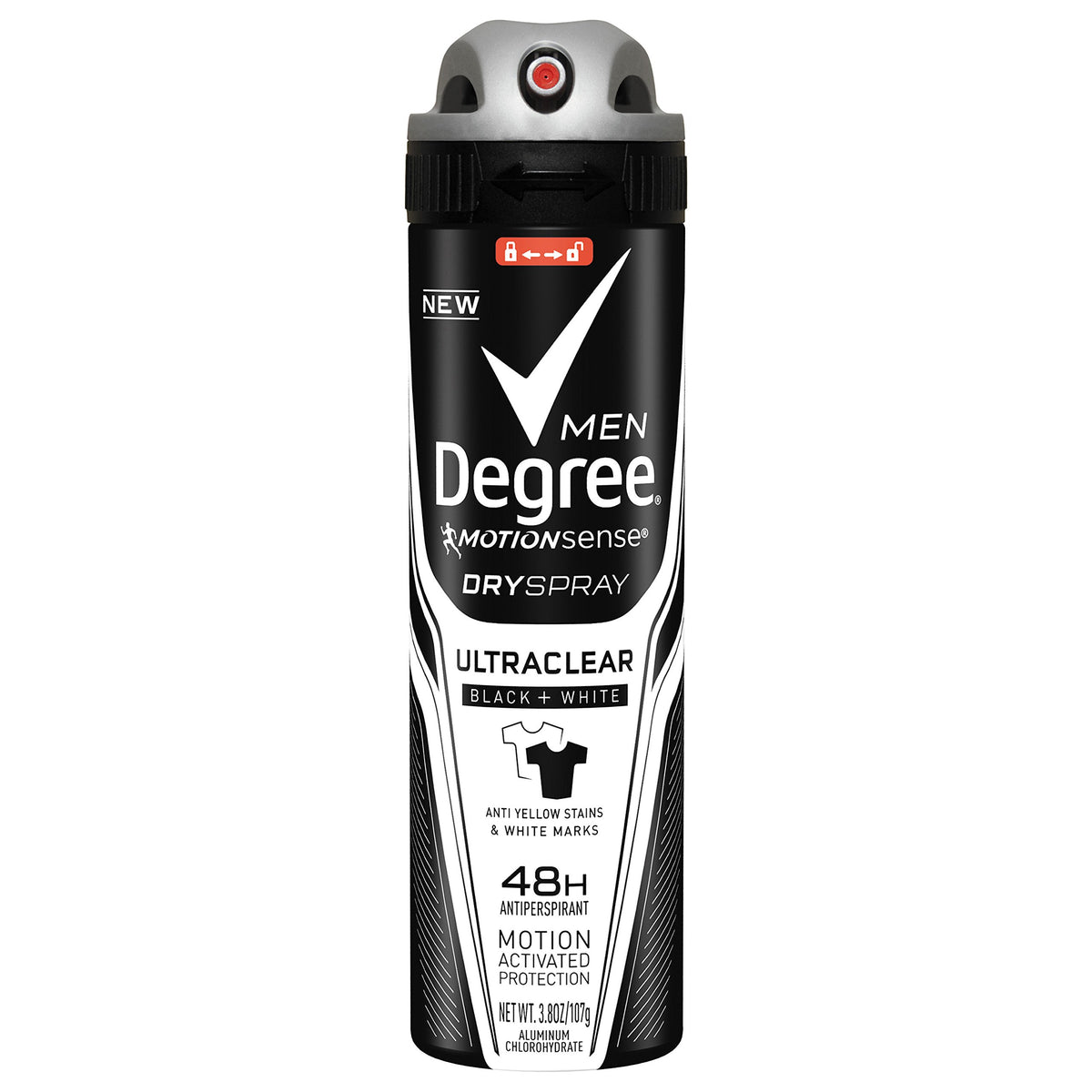 Degree Ultraclear Men'S Antiperspirant Deodorant Dry Spray, 3.8 Oz, Clear, 1 Pack