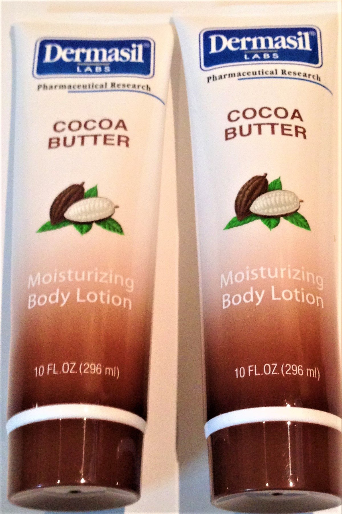 Dermasil Cocoa Butter Moisturizing Body Lotion, 10 Fl Oz (2 Pack) - Nourishing & Hydrating