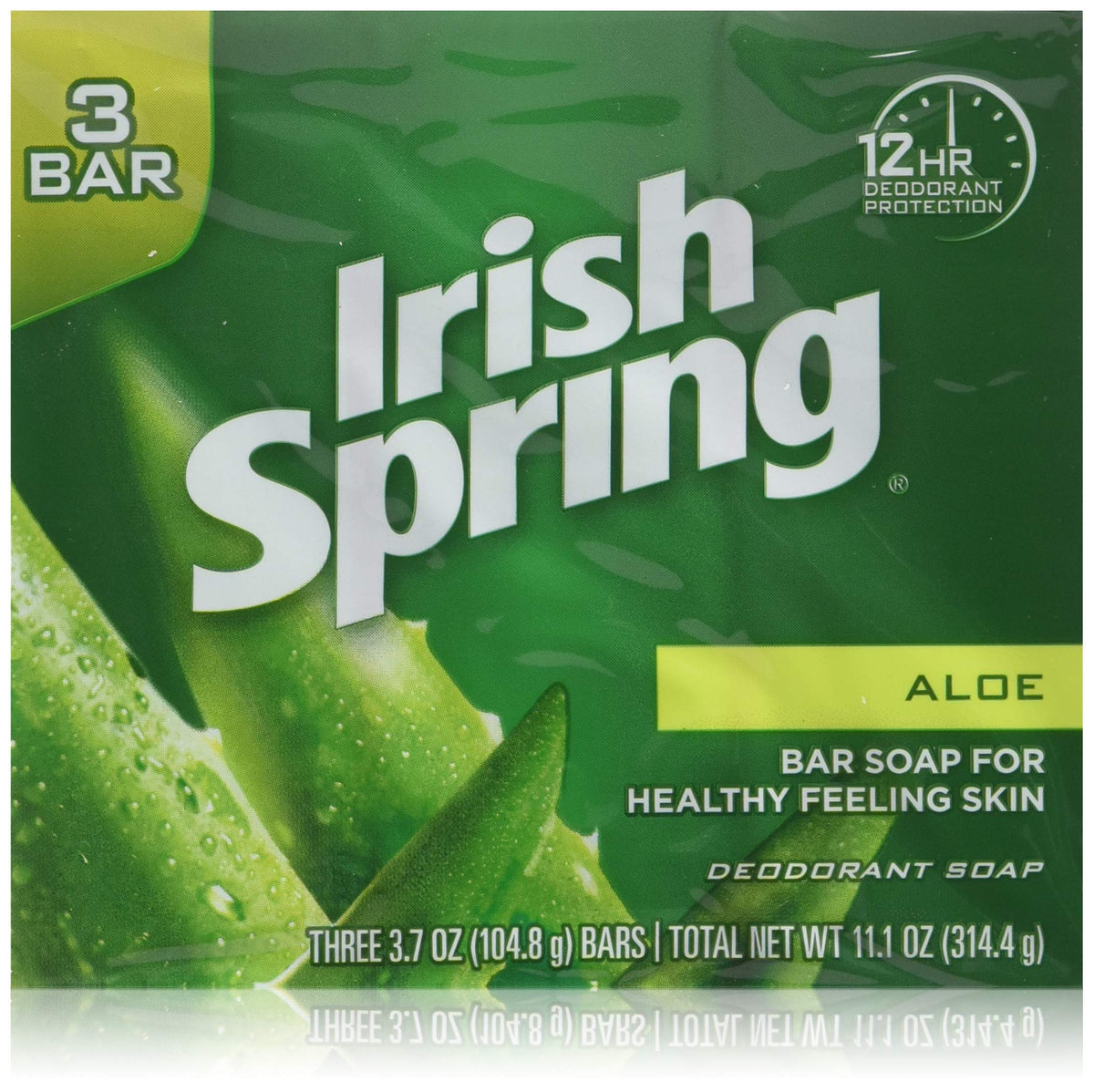 Irish Spring Aloe Bath Soap, 3.75 Oz Bars, 6-Pack - Refreshing Clean & Moisturizing