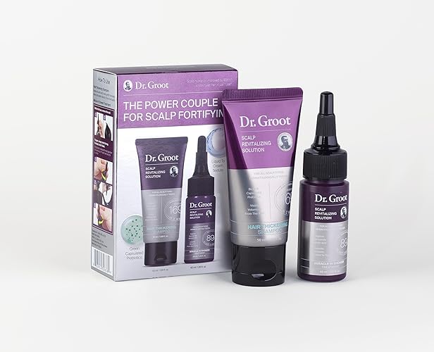 Dr. Groot Scalp Revitalizing Solution Travel Set - Hair Loss Shampoo & Treatment, Tsa Approved