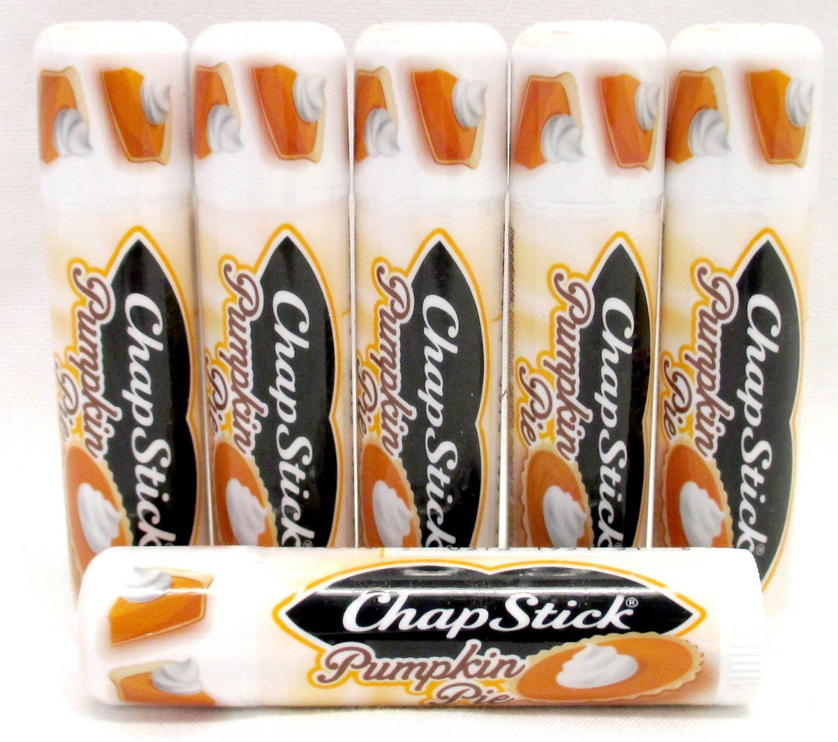 Chapstick Pumpkin Pie Lip Balm 0.15 Ounce - Pack Of 6, Moisturizing Flavored Lip Care