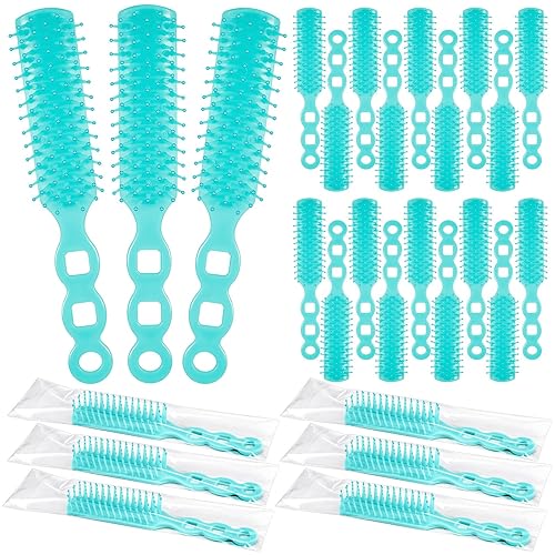 Lauwell 36 Pcs Disposable Hair Brushes - Nylon Detangling Brushes for Homeless & Shelters