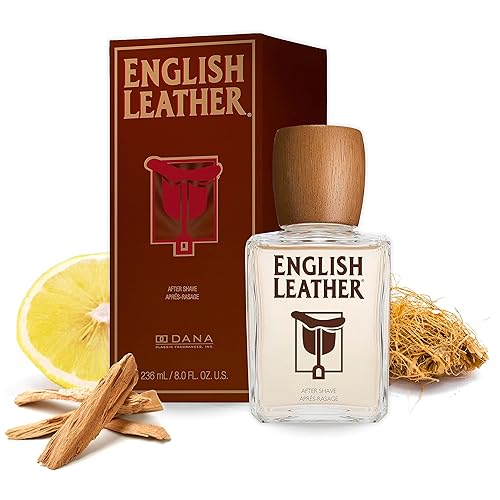 English Leather Aftershave Splash For Men By Dana - 8 Fl Oz, Brown Scent