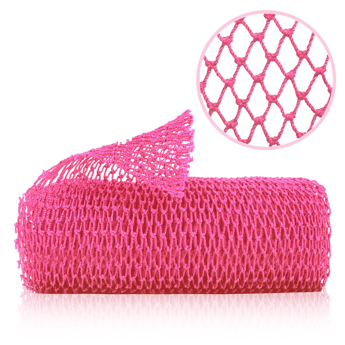 Zocy African Net Sponge - Exfoliating Body Scrubber, Gentle Deep Clean, Pink, 1 Count