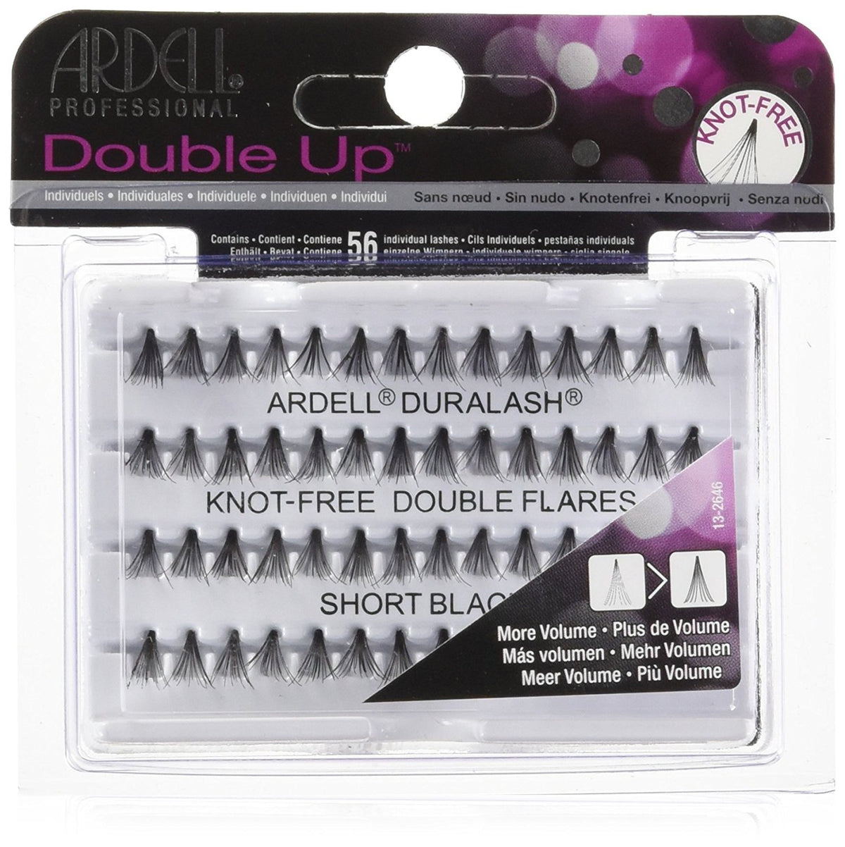 Ardell Double Individuals Knot Free Flares, Black, Short, 2 Pack - Eyelash Extensions