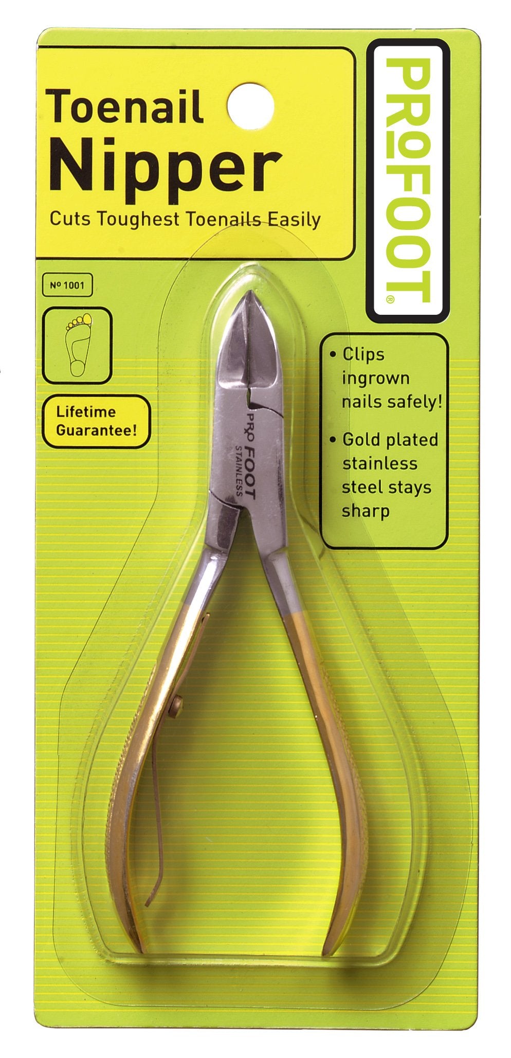 Profoot Gold Toenail Nipper - Professional Steel Nail Clipper For Precision Grooming