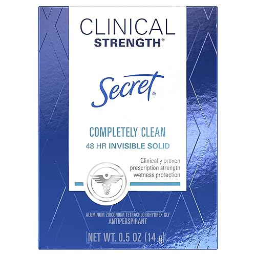 Secret Clinical Completely Clean Antiperspirant, 0.5 Oz - Long-Lasting Protection