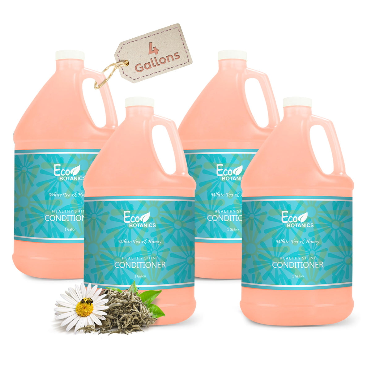 Terra Pure Eco Botanics Natural Conditioner With Raw Honey & White Tea - 4 Gallon Set