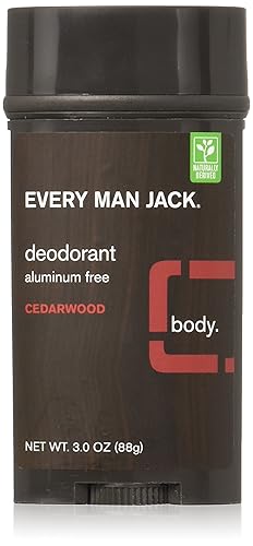 Every Man Jack Cedarwood Deodorant 3Oz - 3 Pack, Natural Freshness For Men