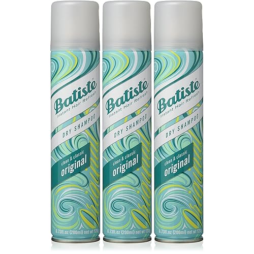 Batiste Dry Shampoo Original Fragrance - 3 Pack, 6.73 Oz Waterless Hair Refresh, Absorbs Oil