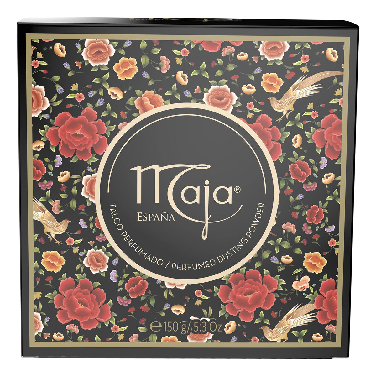 Maja Talcum Powder For Women, 5.3 Oz Dusting Powder With Puff - Classic Edition