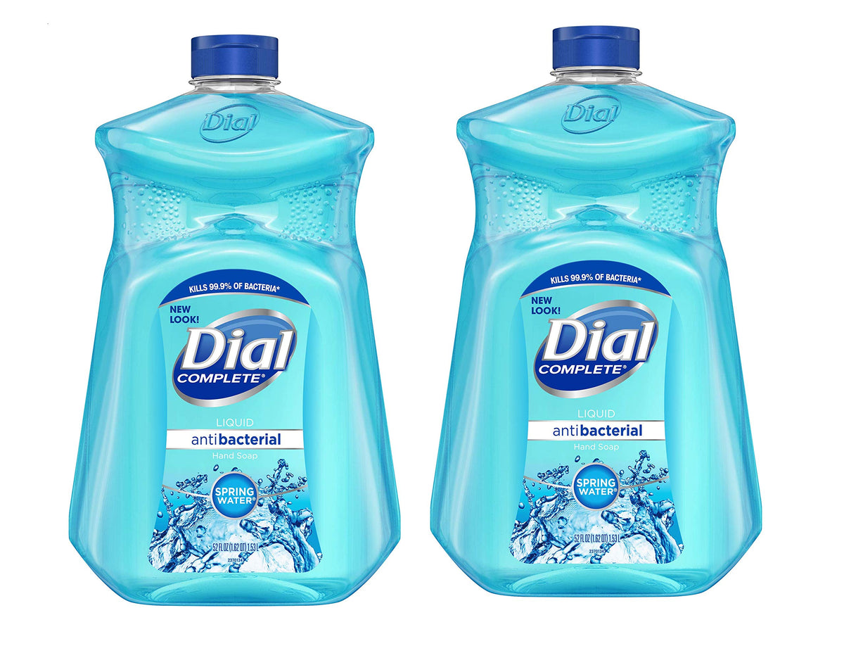 Dial Spring Water Liquid Hand Soap Refill, 52 Fl Oz, Pack Of 2 Bottles