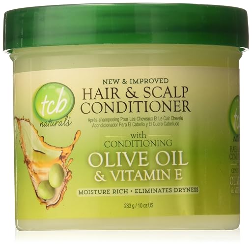 Tcb Naturals Olive Oil & Vitamin E Conditioner For Hair & Scalp, 10 Fl Oz