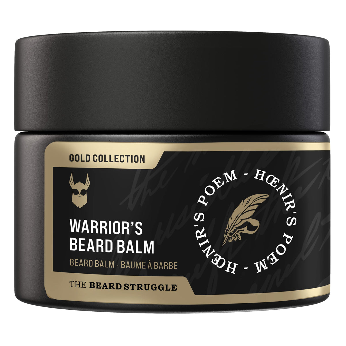 The Beard Struggle Warrior’S Beard Balm - Gold Collection, 100% Natural, Cologne-Grade Fragrance