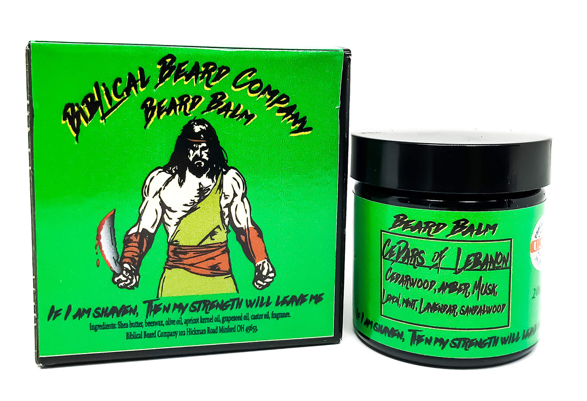 Biblical Beard Company Beard Balm - 2Oz Made In Usa, Infused With Cedars Of Lebanon