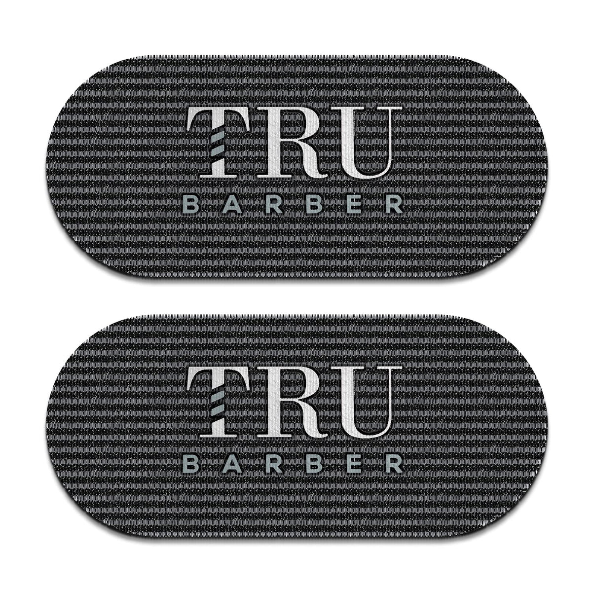 TRU BARBER Hair Grippers® - Nonslip Hair Clips for Styling & Sectioning, 2pcs (Black/White)