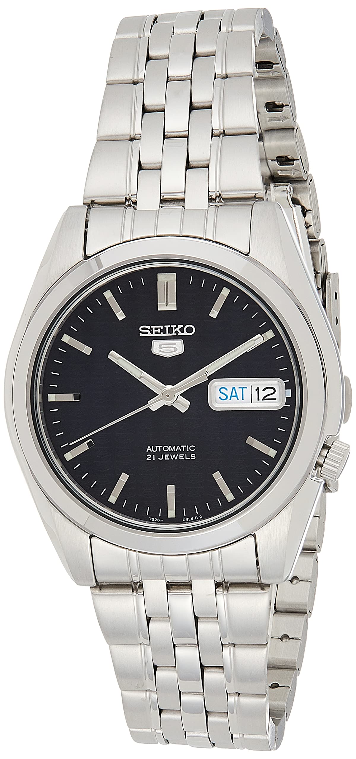 Seiko Men'S Snk357 Automatic Stainless Steel Dress Watch - Royal Blue