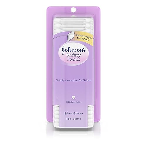 Johnson'S Baby Safety Ear Swabs For Babies & Children, Non-Chlorine Bleached, 185 Count